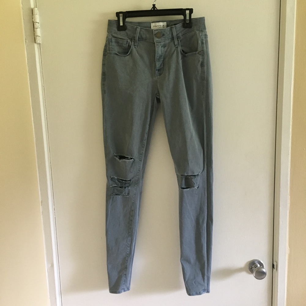 Parker Smith Washed Blue Skinnies - Picture 2 of 4